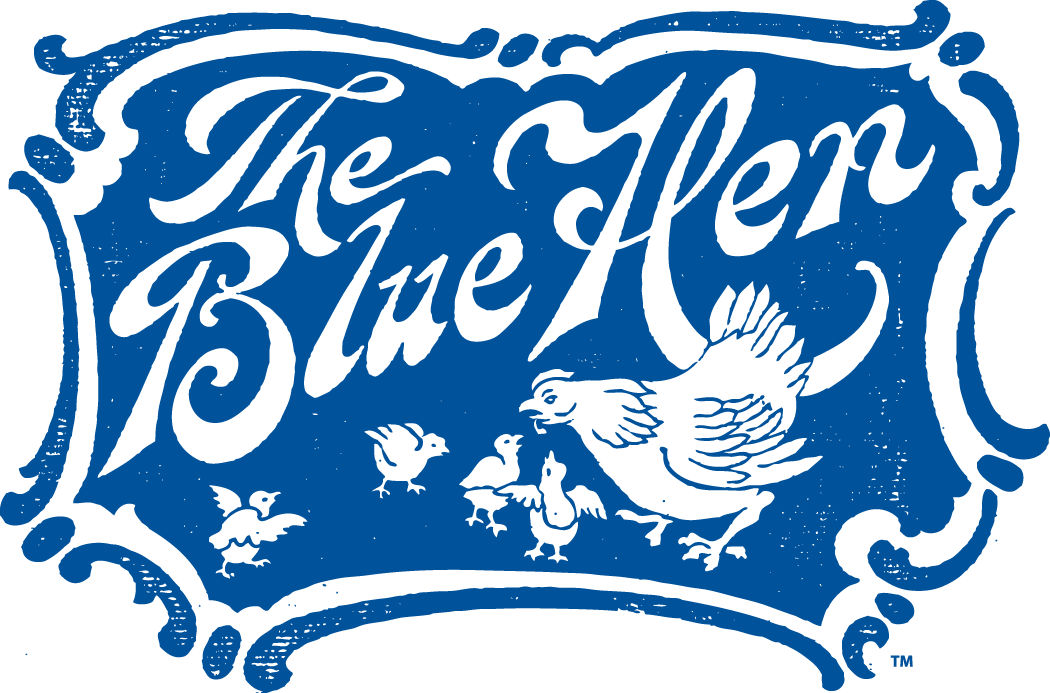 Delaware Blue Hens 1939-1954 Primary Logo iron on paper